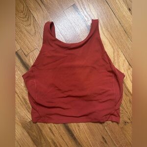 Lululemon Align High Cayenne Red Neck Tank sz 12